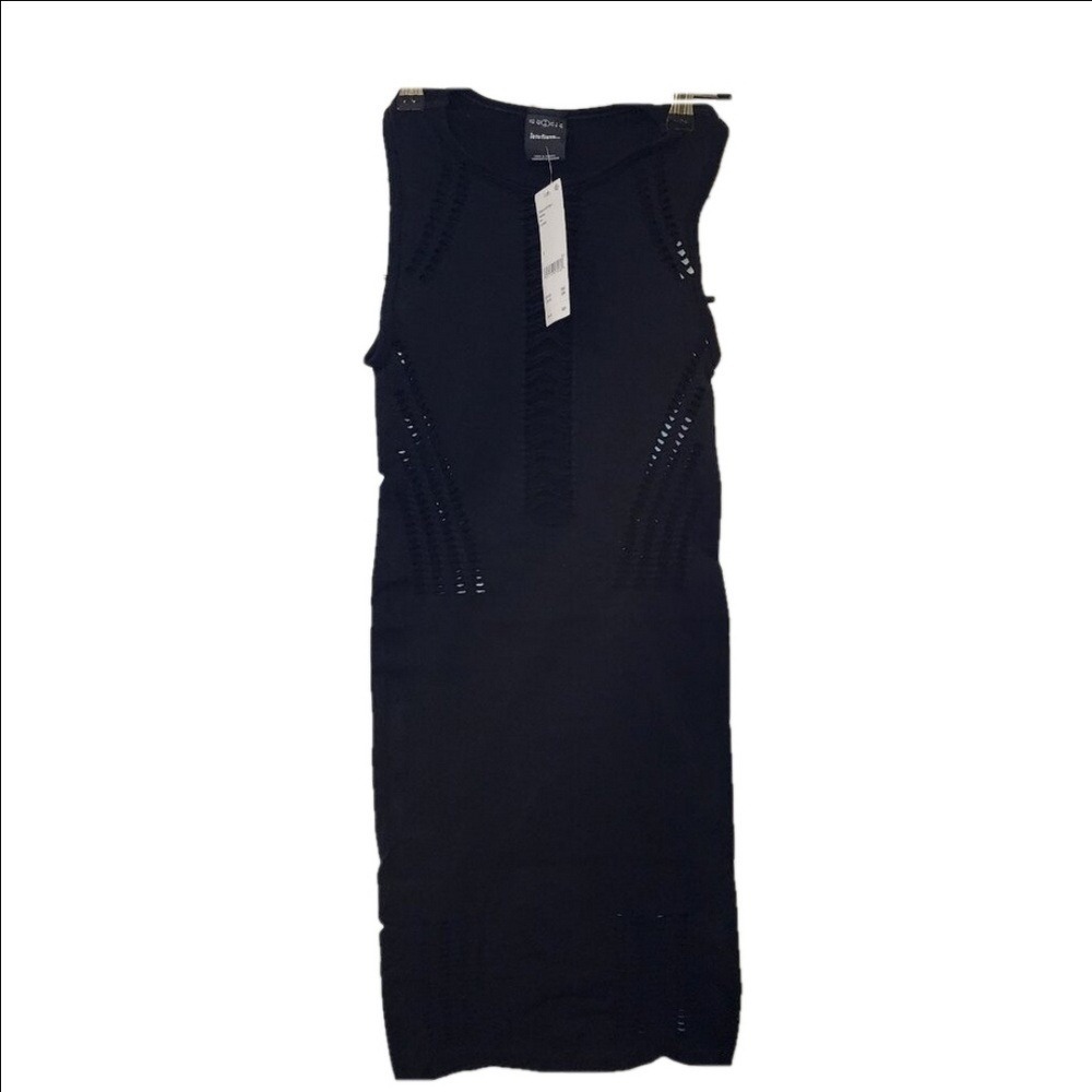 Iets Frans Ladder Cutout Jersey Mini Dress S